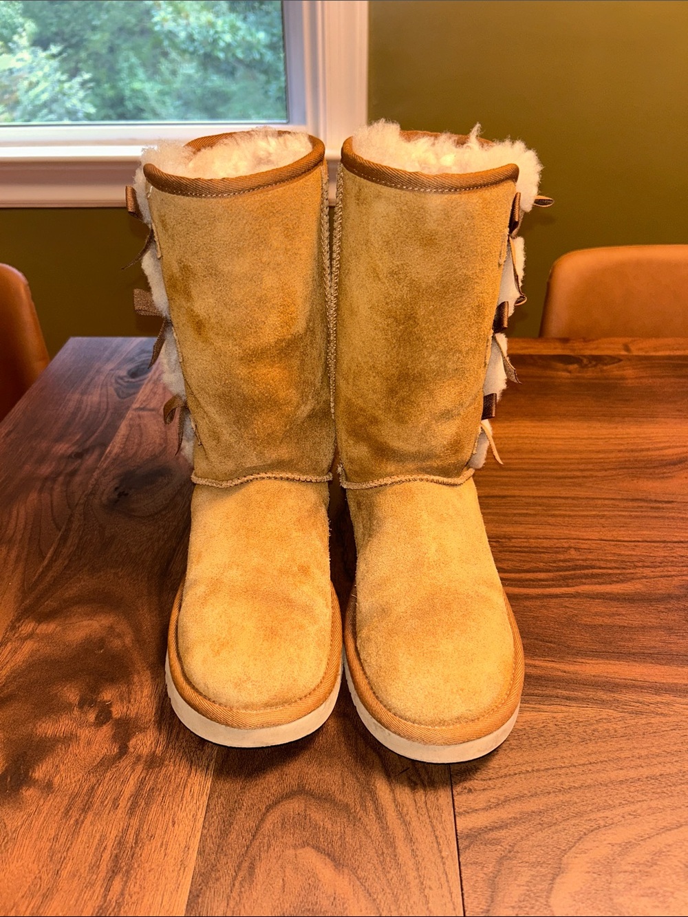 Koolaburra Women's Suede Shearling Boots - Tan